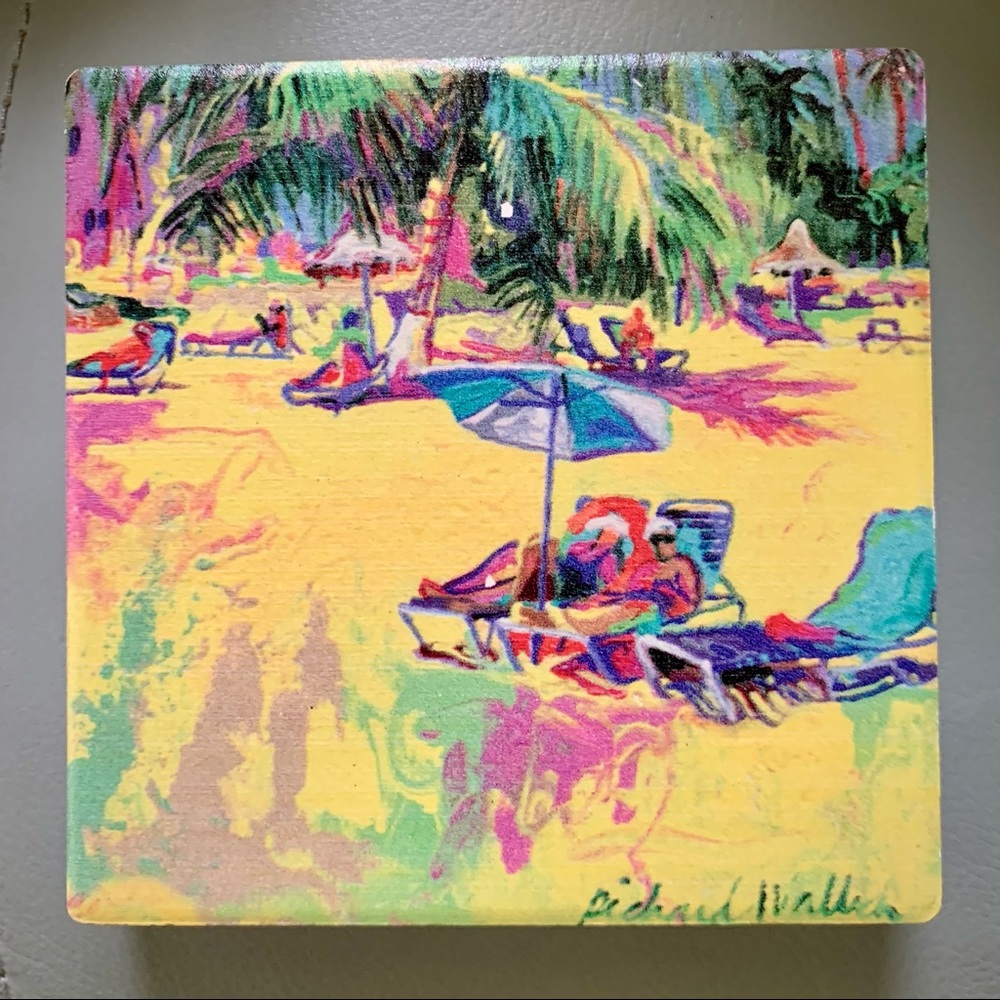 💕NWT Beach Thirstystone coasters, set of 2